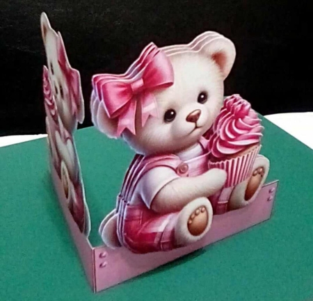 Shaped Cupcake Teddy by Benita Jenkinson