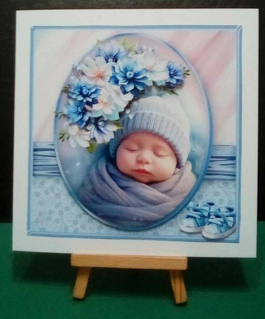 Sleepy Baby Boy - Decoupage Card Mini Kit by Benita Jenkinson