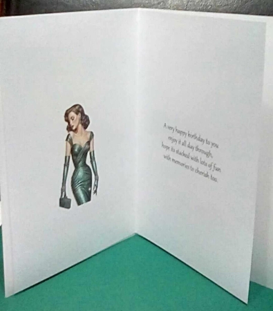 Vintage Lady In Green Mini Kit by Benita Jenkinson