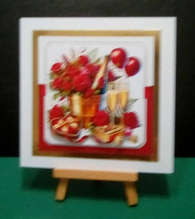7x7 Champagne and roses for my love choice of four mini kit by Benita Jenkinson