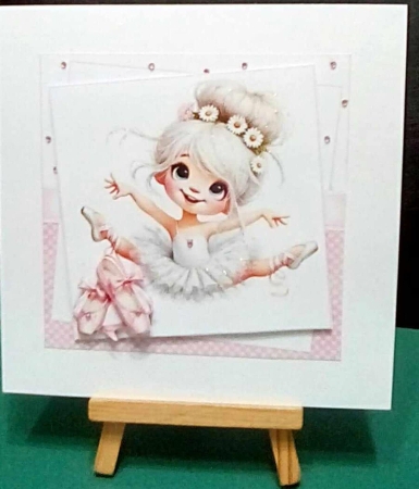 7x7 Ballerina girl birthday choice of four mini kit by Benita Jenkinson