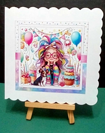 7x7 A girl and her dog choice of four mini kit by Benita Jenkinson