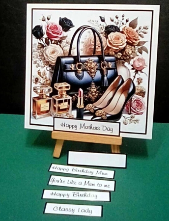 2 handbag and shoe toppers by Benita Jenkinson