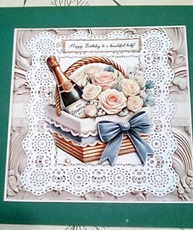 Bubbles and Roses Basket Mini  Kit by Benita Jenkinson