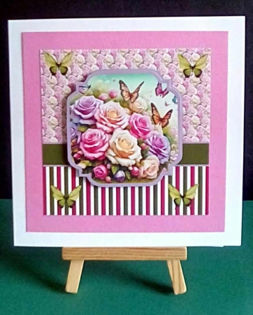 butterflies and roses by Benita Jenkinson