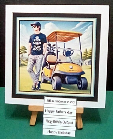 Keep calm play golf by Benita Jenkinson