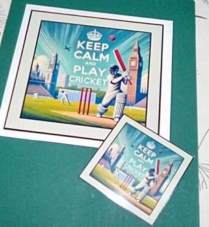 Keep calm and play cricket by Benita Jenkinson