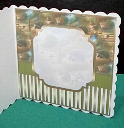Hedgehogs and wild flowers insert matches linked sheet by Benita Jenkinson