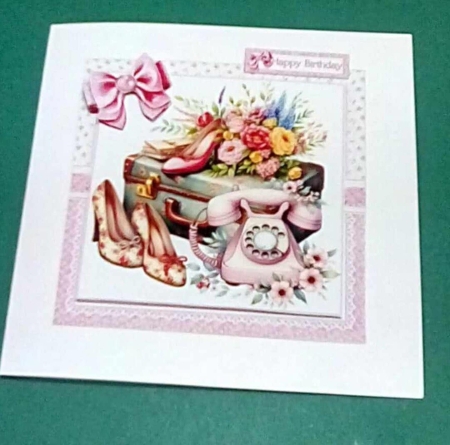 7x7 Retro birthday/mothers day wishes choice of four mini kit by Benita Jenkinson