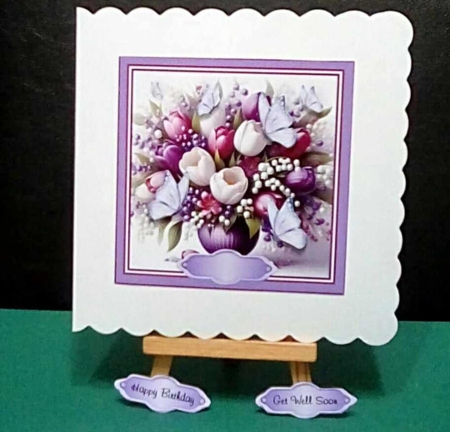 tulips and butterflies by Benita Jenkinson