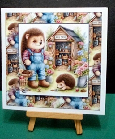 hedgehog dad insert by Benita Jenkinson