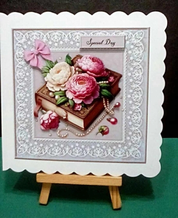 Antique Book & Peonies Mini Kit by Benita Jenkinson
