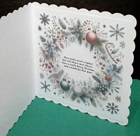 12 plus square Christmas inserts with verses and blank by Benita Jenkinson