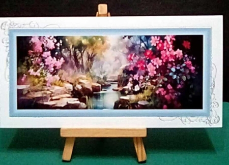 Secret Garden Floral Landscape DL Toppers x 9  by Benita Jenkinson