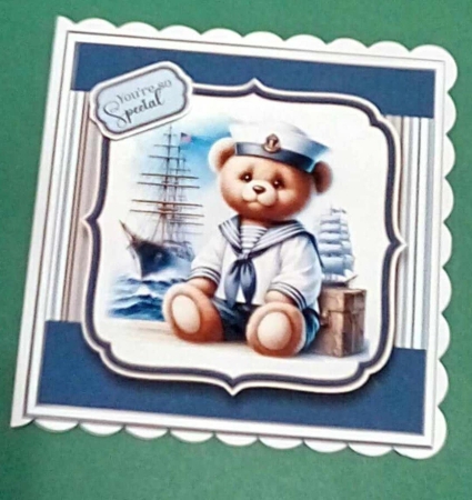 8x8 Sailor Teddy Bear Mini Topper Kit  by Benita Jenkinson