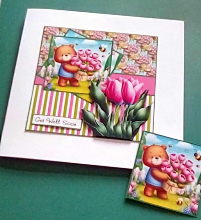 tulip bear by Benita Jenkinson