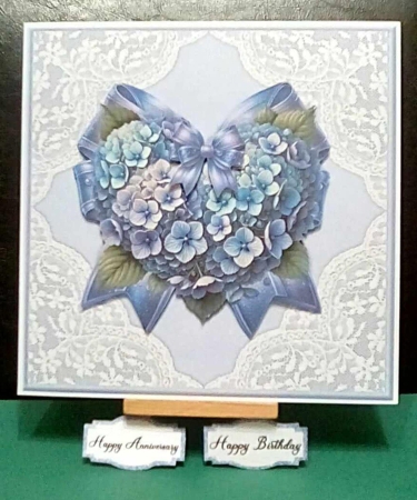 Gorgeous Hydrangea Heart Mini Kit by Benita Jenkinson