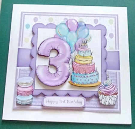 BIRTHDAY BALLOON & CAKE by Benita Jenkinson
