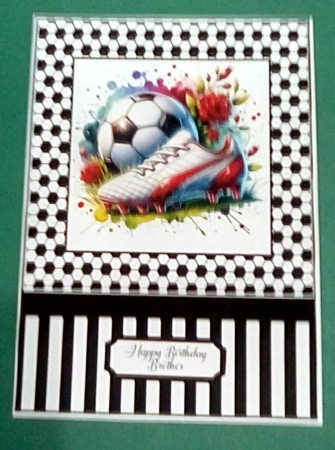 Soccer Card 7x5 by Benita Jenkinson