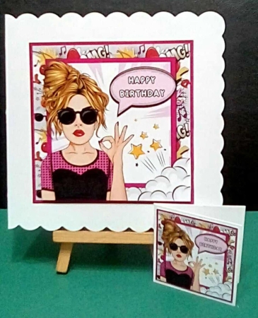 cup1373928_113795 - Pop Art Birthday Girl Mini Kit