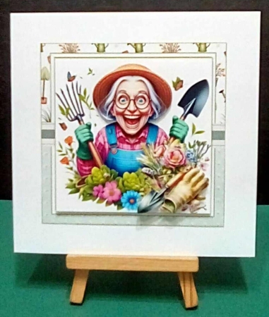 7x7 Gardening granny birthday/retirement choice of three mini kit by Benita Jenkinson