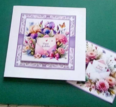 Happy Birthday Floral Notes Mini Kit 7x7 by Benita Jenkinson