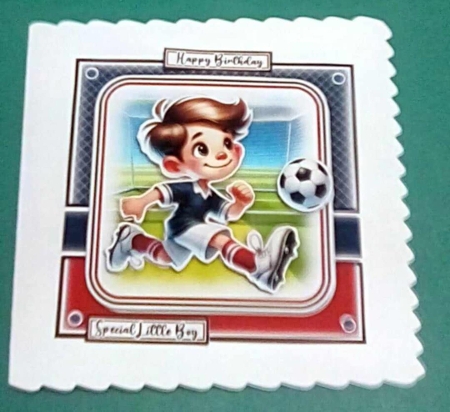 Football Boy Navy & Red Mini Kit by Benita Jenkinson