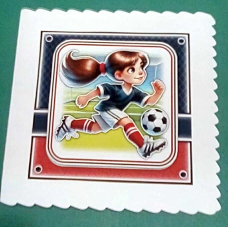 Football Girl Navy & Red Mini Kit by Benita Jenkinson