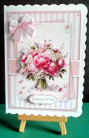 Pretty In Pink Floral Bouquet 3 by Benita Jenkinson