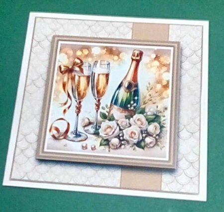 6x6 Golden Anniversary Mini Decoupage Kit - x2 A4 Sheets  by Benita Jenkinson