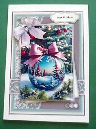 Winter Scene Beautiful Bauble 4 by Benita Jenkinson