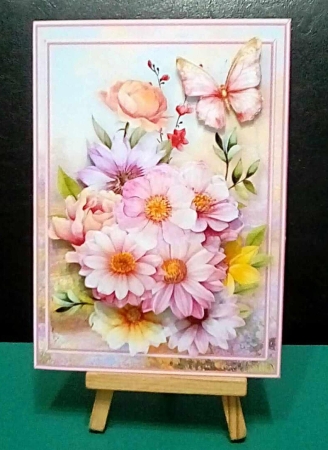 Summer Pastels - 5x7 Decoupage Card Mini Kit by Benita Jenkinson