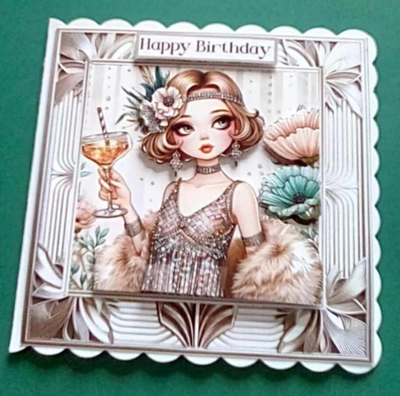 Birthday cocktails art deco by Benita Jenkinson