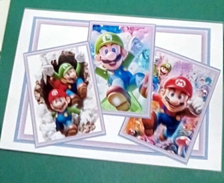 Set Of 3 ~ Super Mario Birthday by Benita Jenkinson