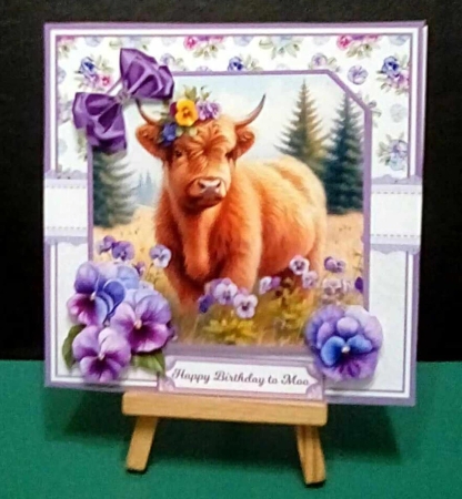 PRETTY PANSY COW by Benita Jenkinson