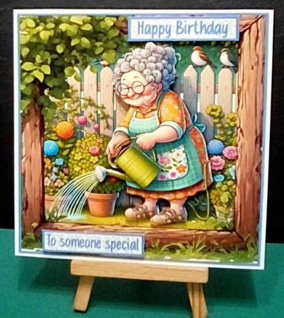 Watering the plants by Benita Jenkinson