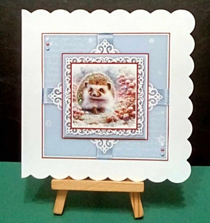 Christmas Hedgehog Multi topper 7x7 inch Kit by Benita Jenkinson