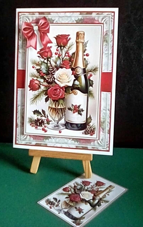 cup1389995_58488 - Celebration Roses With Set Of 4 Toppers