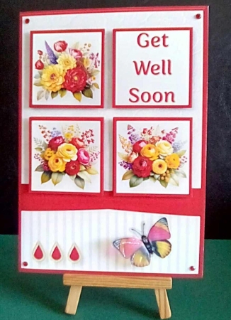 Colourful Posies - Squares Card Mini Kit by Benita Jenkinson