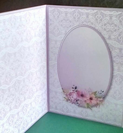 Lilac and Pink Posies - Squares Card Mini Kit by Benita Jenkinson