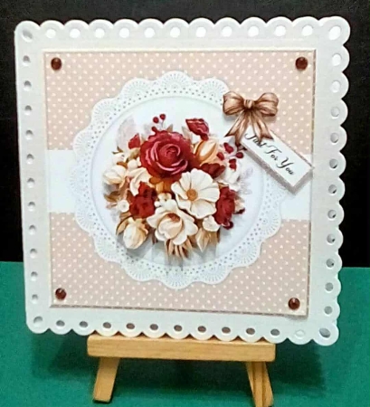 Flower Arrangement  7x7   Mini Kit by Benita Jenkinson