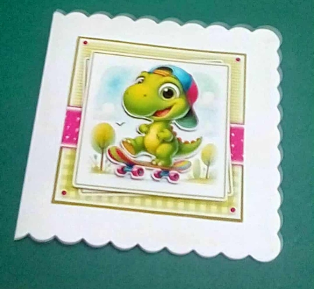 Skateboard Dinosaur Mini Kit With Ages 2 to 8 Yrs by Benita Jenkinson