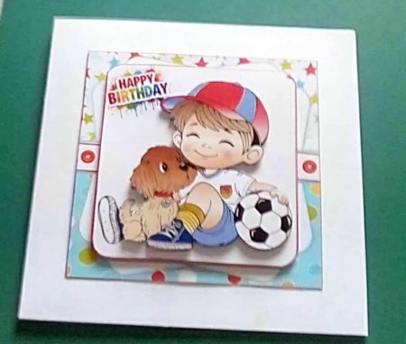 7x7 Sporty boy birthday fun 1 choice of three mini kit by Benita Jenkinson