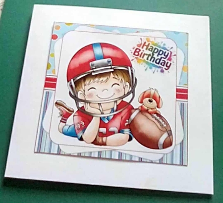7x7 Sporty boy birthday fun 2 choice of three mini kit by Benita Jenkinson