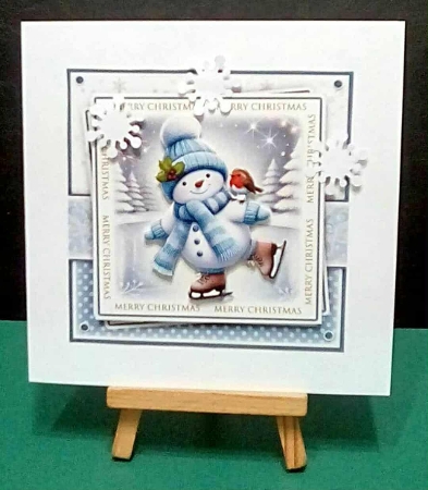 Ice Skating Snowman Mini Kit by Benita Jenkinson