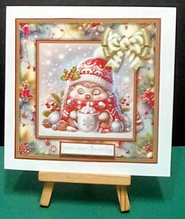 Baby Christmas Hedgehog - Mini Kit REQUEST 8x8 by Benita Jenkinson