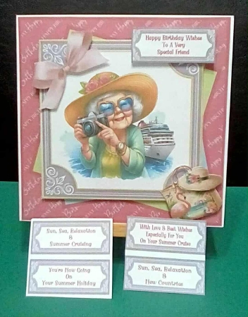 Funny Old Ladies Summer Cruise - 6x6 Mini Kit by Benita Jenkinson