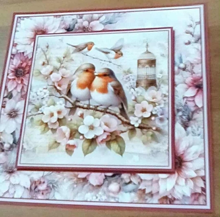 Romantic Vintage Birds - 6x6 Mini Kit  by Benita Jenkinson