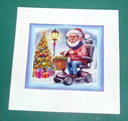 Christmas Scooter Male - Insert by Benita Jenkinson