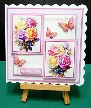 Colourful Roses - Layered Card Mini Kit by Benita Jenkinson